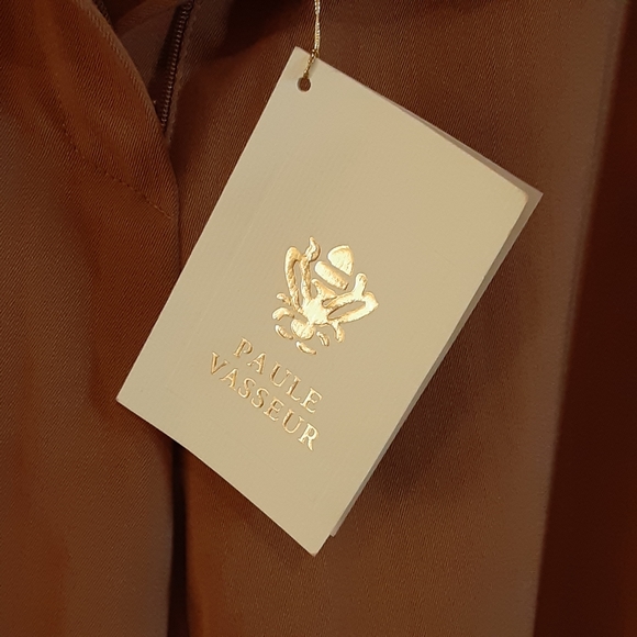 PAULE VASSEAU Wool Blend Flare Leg Trousers Size 44 / 12 Rebecca - Picture 3 of 11